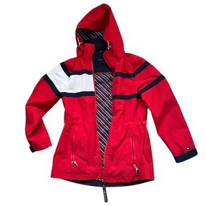 Tommy Hilfiger Women's Hooded Zipup Windbreaker Jacket